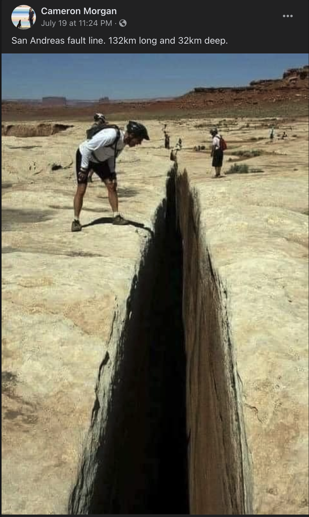 Fact Check Photo Does NOT Show The San Andreas Fault Lead Stories